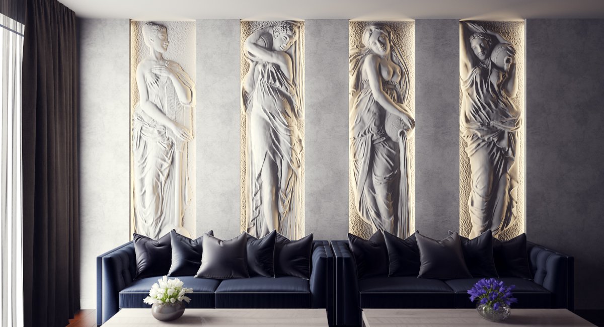 Лепнина на стенах