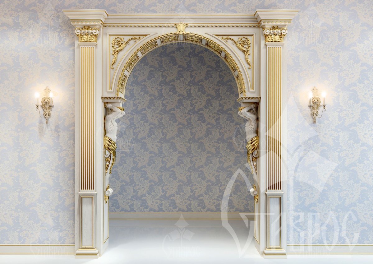 Арка с колоннами в квартире