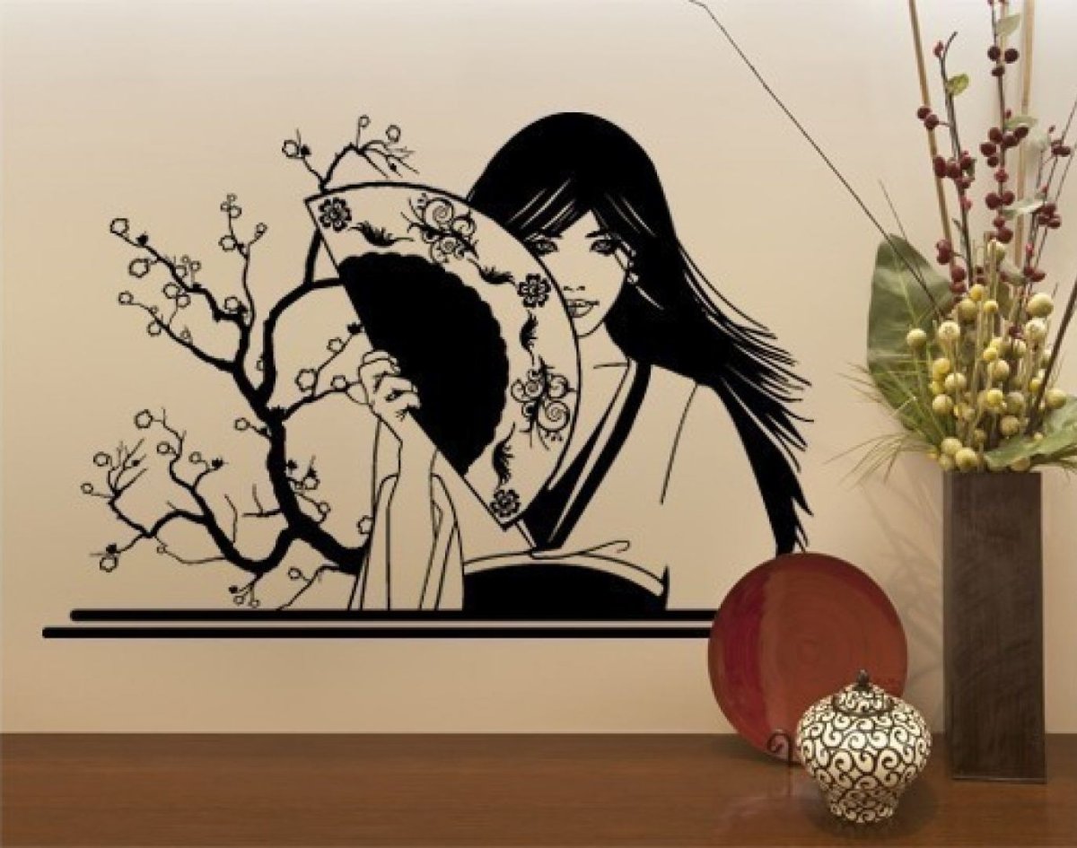 Японская роспись стен