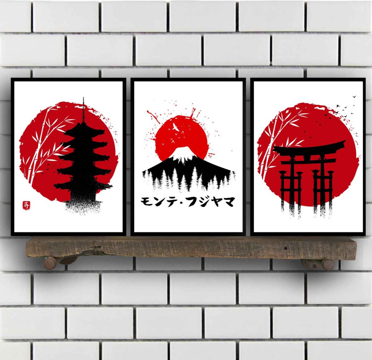 Японский веер на стену