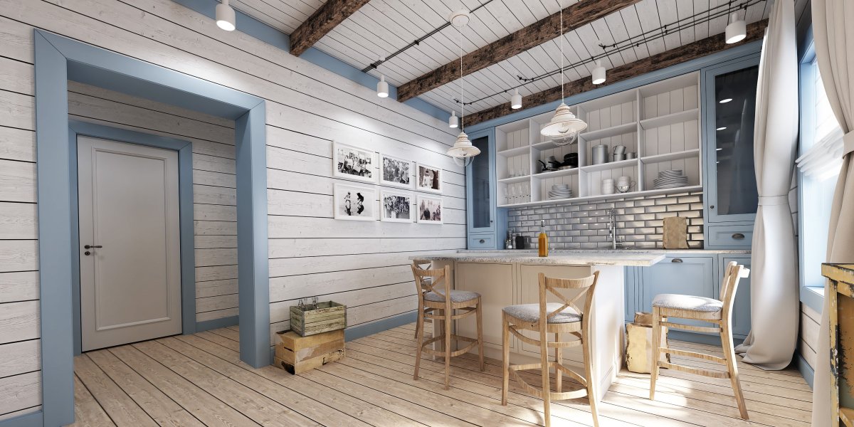 Tikkurila зеленый имитация бруса