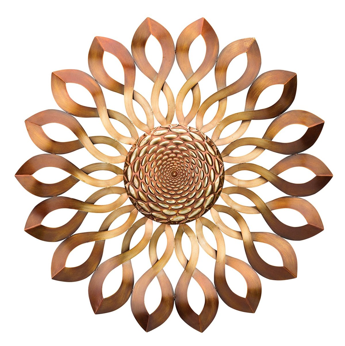 Декор на стену из желтого металла