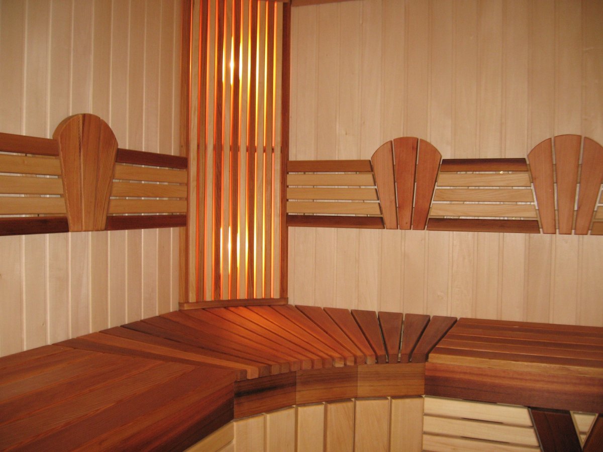 Полки из липы для бани