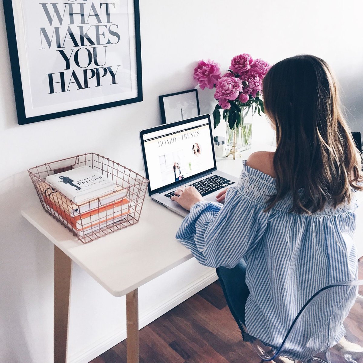 Весенний декор рабочего стола своими руками