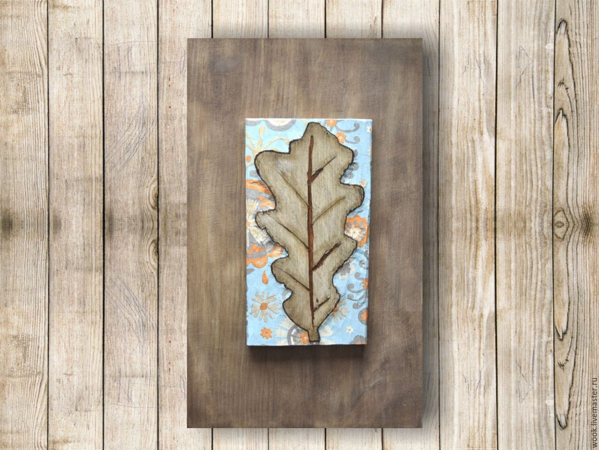 Панно из синих брусков