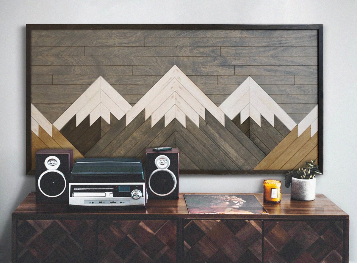 Деревянное панно на стену
