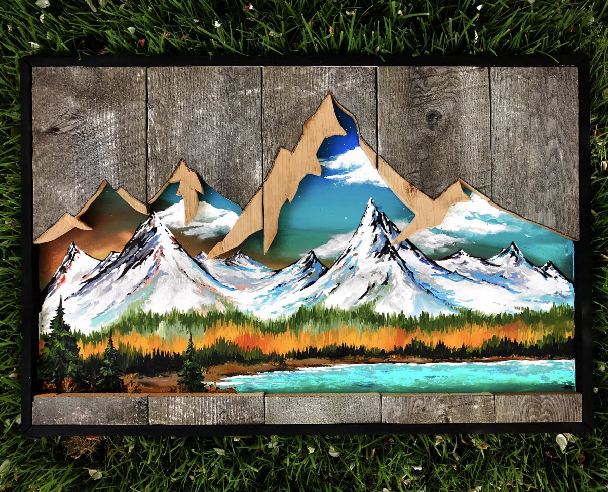 Деревянное панно