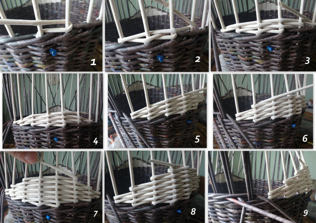 Корзина из бумаги