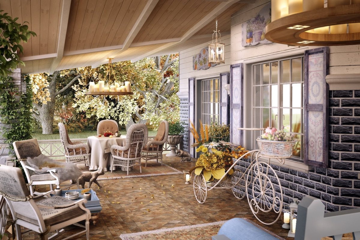 Веранда в стиле Прованс