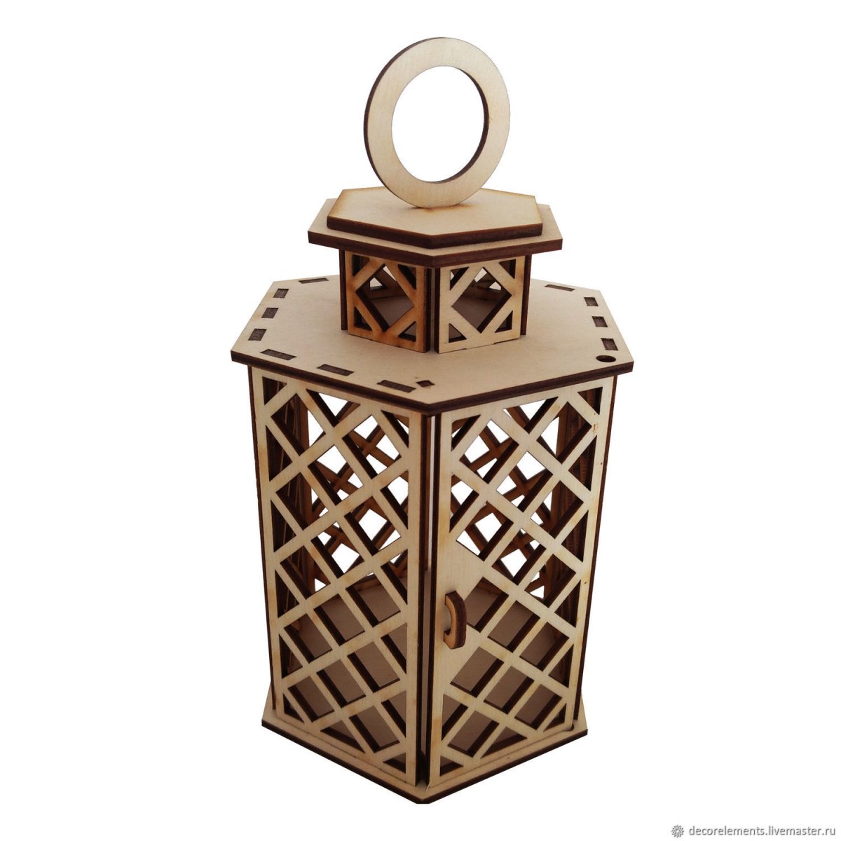 Фонарь деревянный декоративный