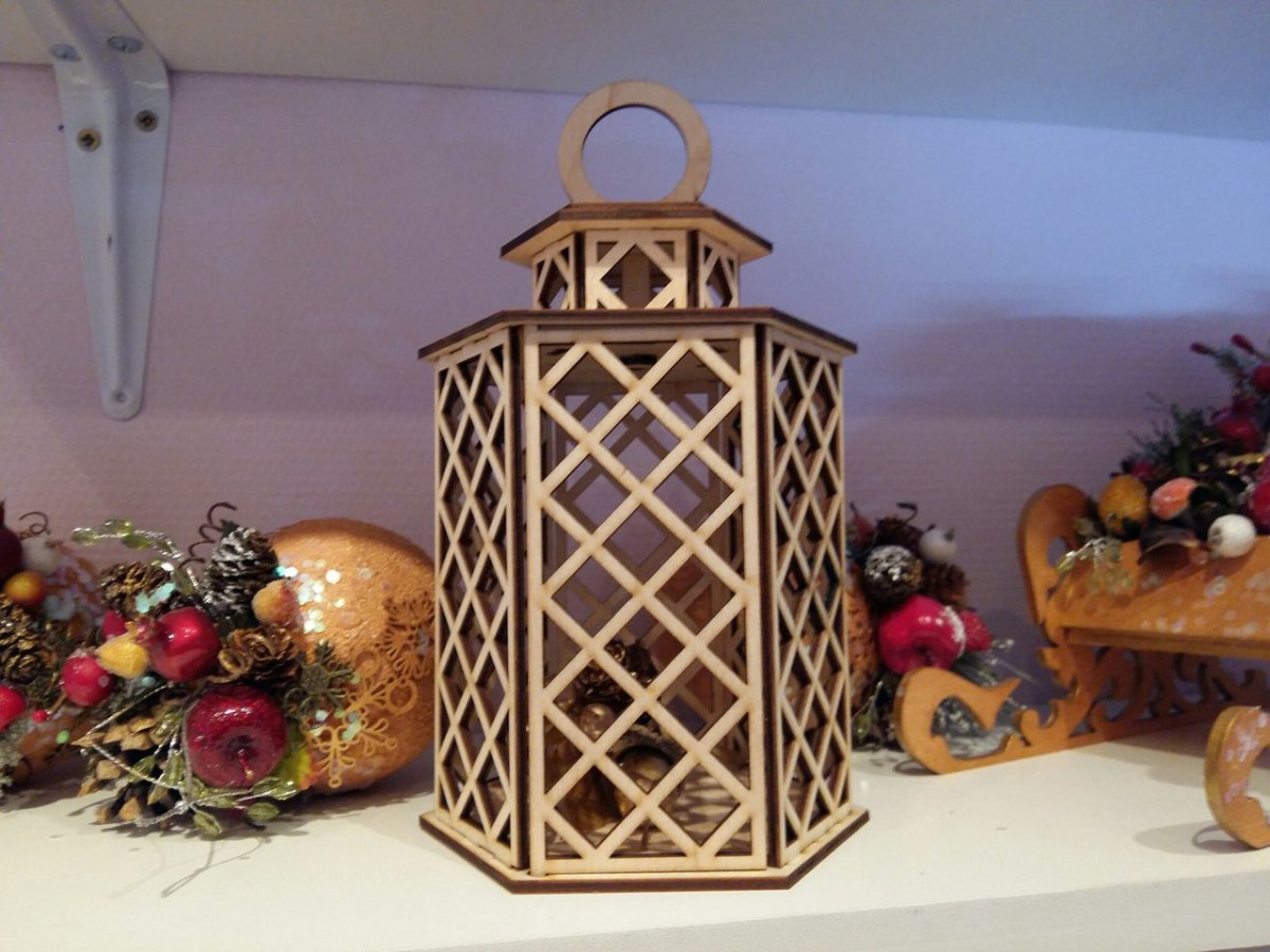 Садовые светильники из дерева