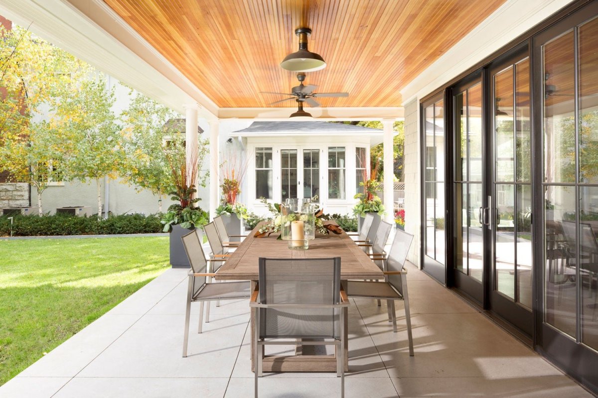 Веранда открытая с видом на природу