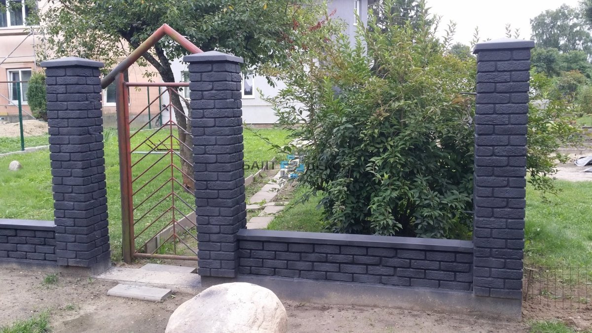 Столбы для забора бетонные наборные