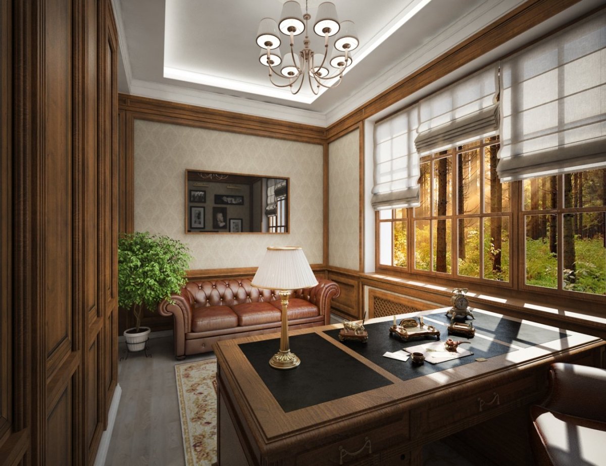 Интерьеры домов миллиардеров кабинет