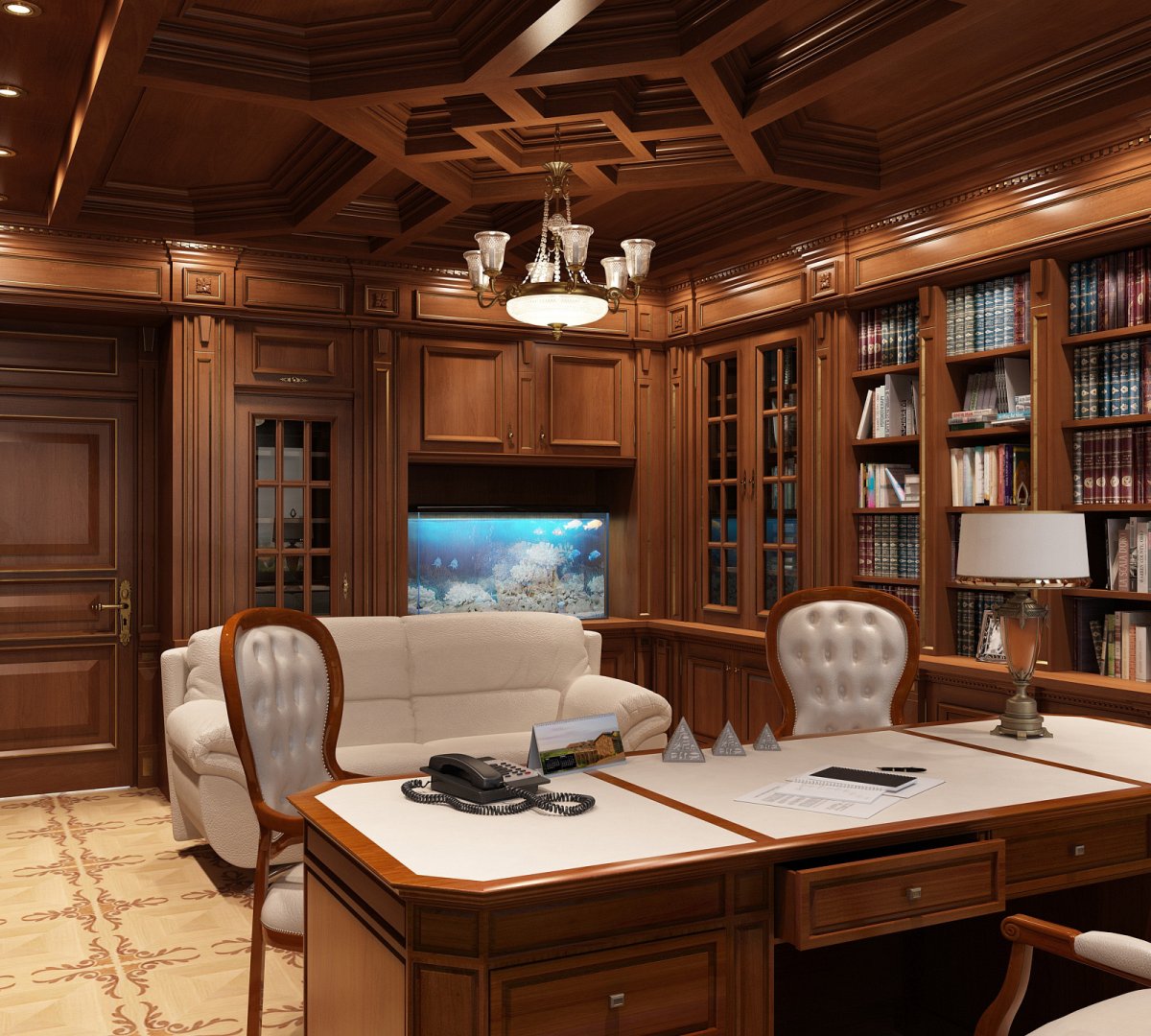 Кабинет в староанглийском стиле