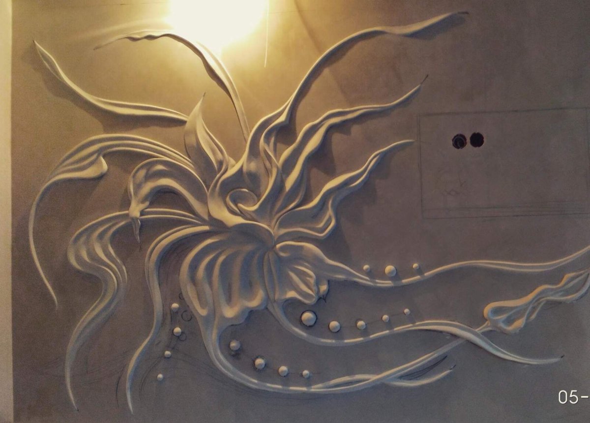 Цветной барельеф