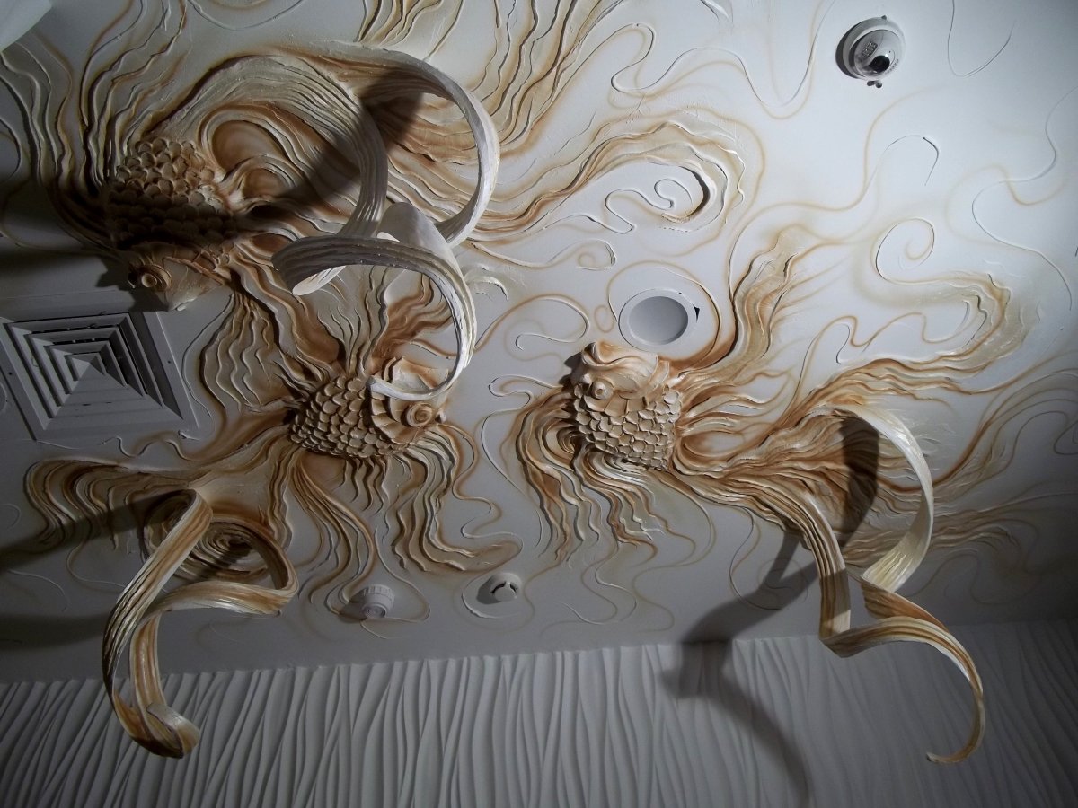 Леонид Ким барельефы птицы