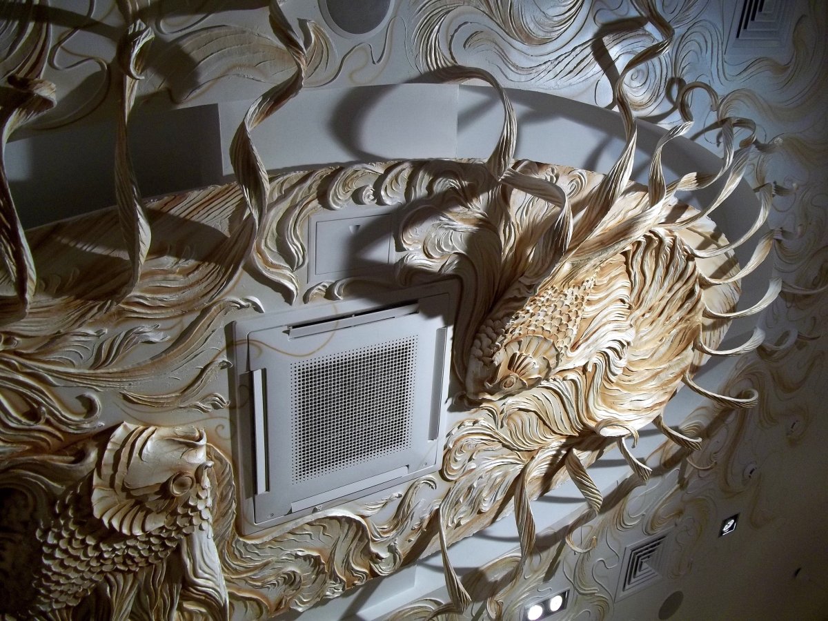 Панно из шпаклевки на стену