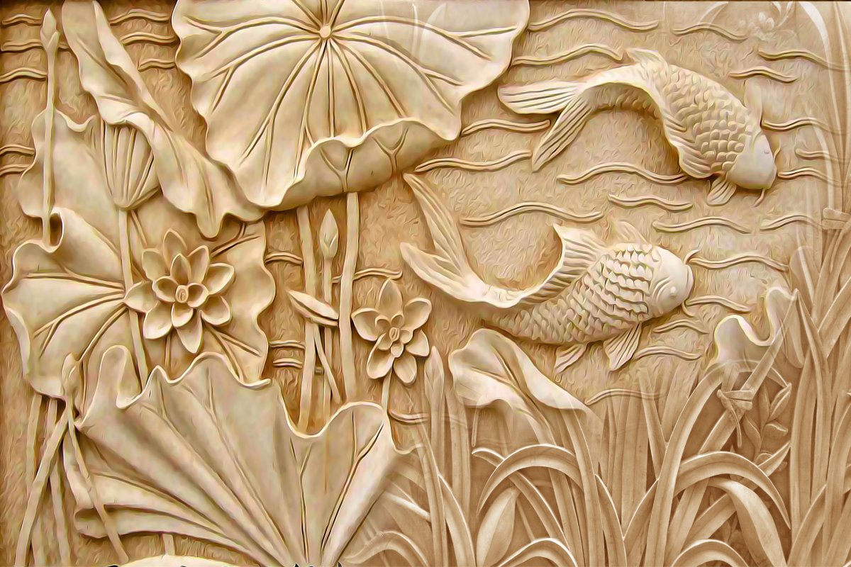 Панно из декоративной штукатурки