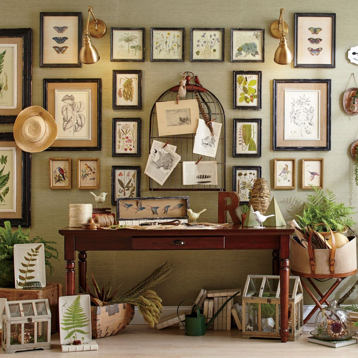 Гербарий в рамке на стену