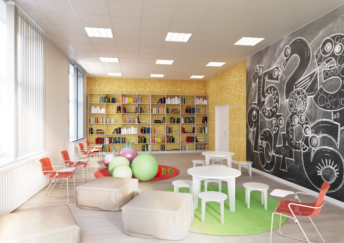 Дизайн коридоров школ