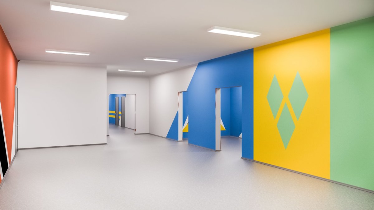 Дизайн коридоров школ
