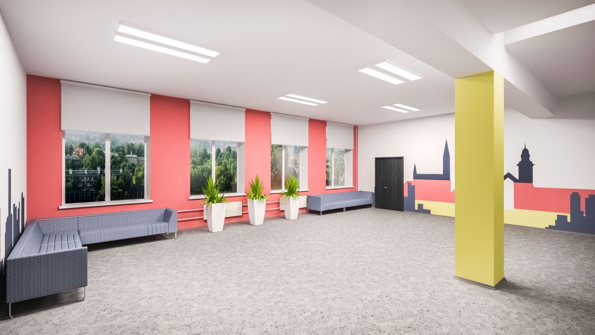 Дизайн коридоров школ