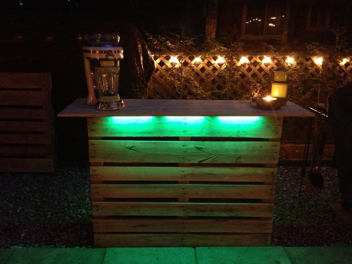 Барная стойка в деревенском стиле