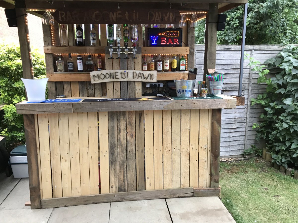 Кухонный остров из палетт