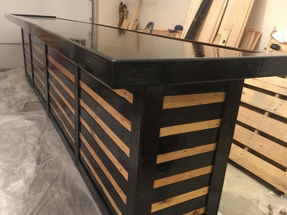 Стол флористический из паллетов