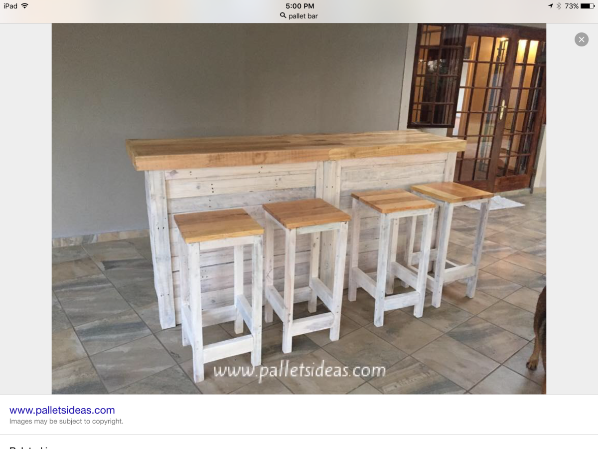 Стол барная стойка из паллет