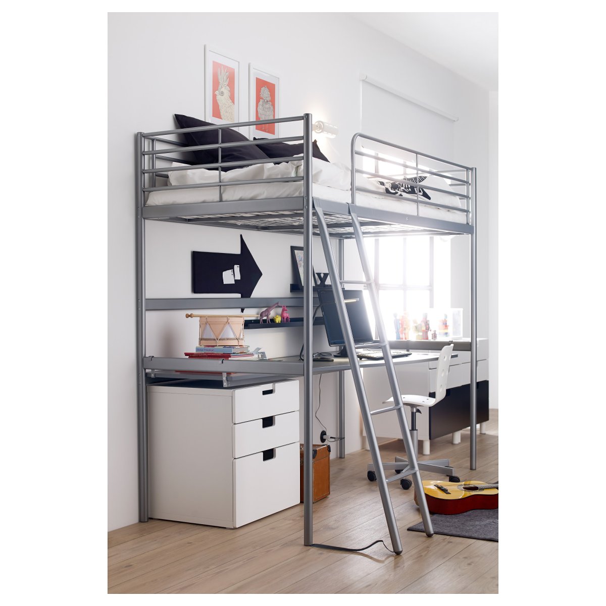 Кровать чердак икеа металлическая сверта