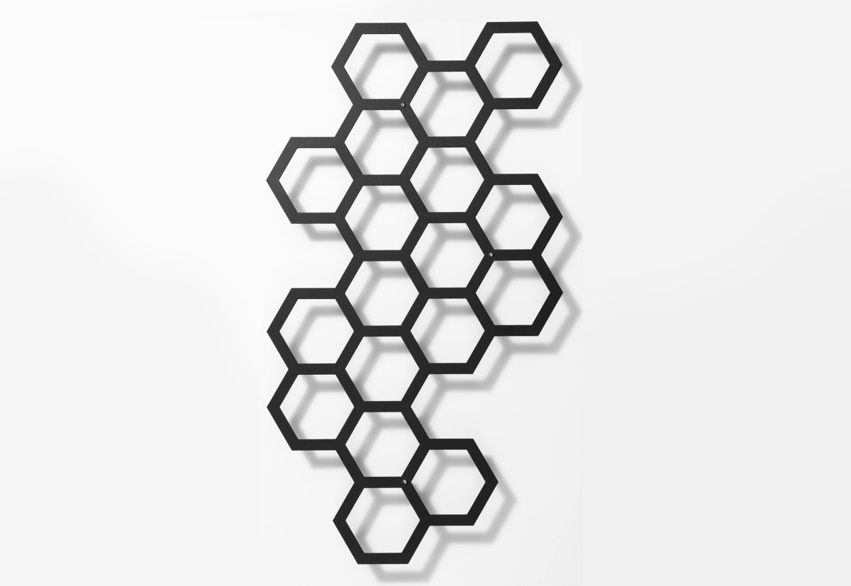 Трафарет пчелиных сот