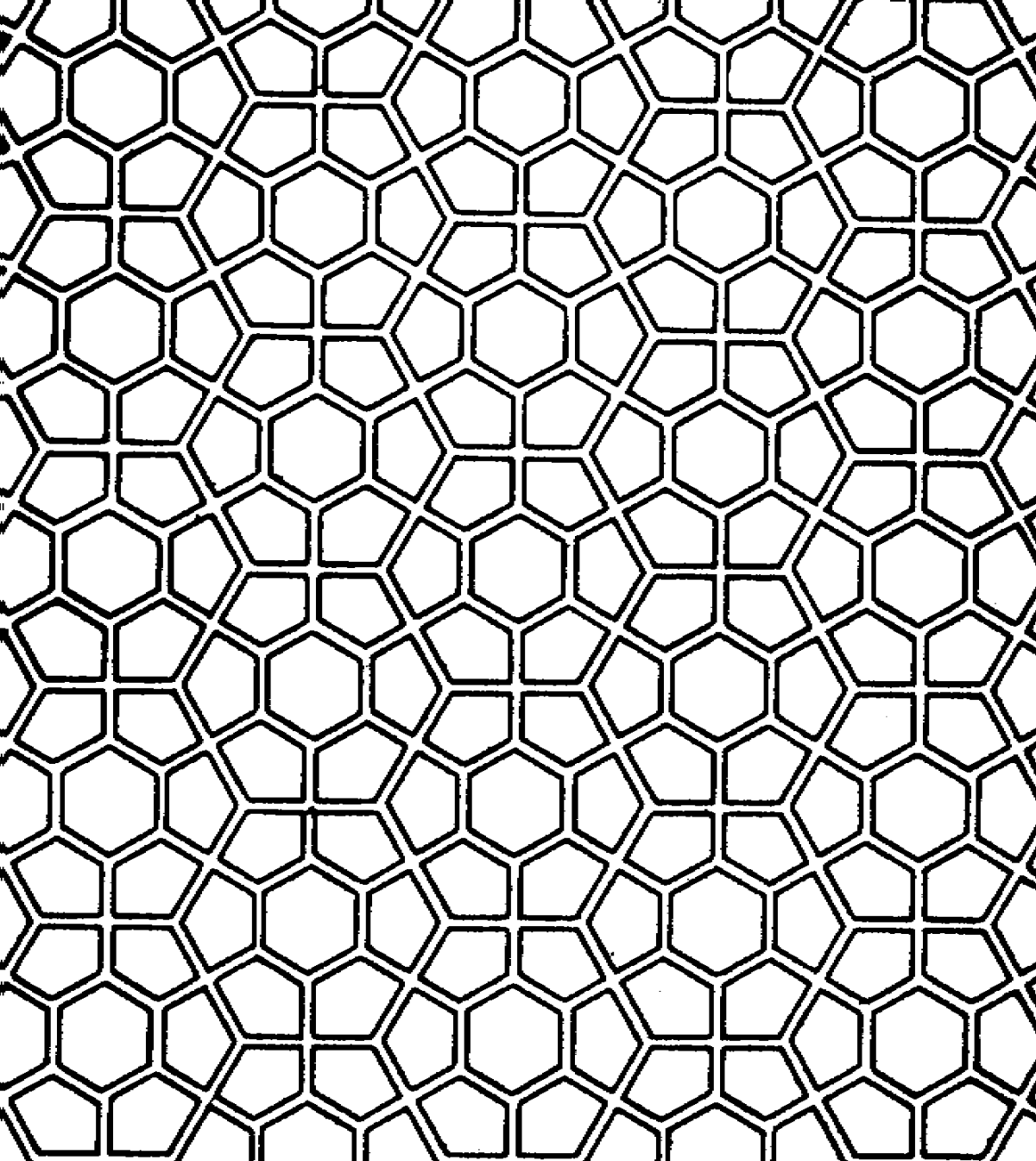 Шестигранники сетка