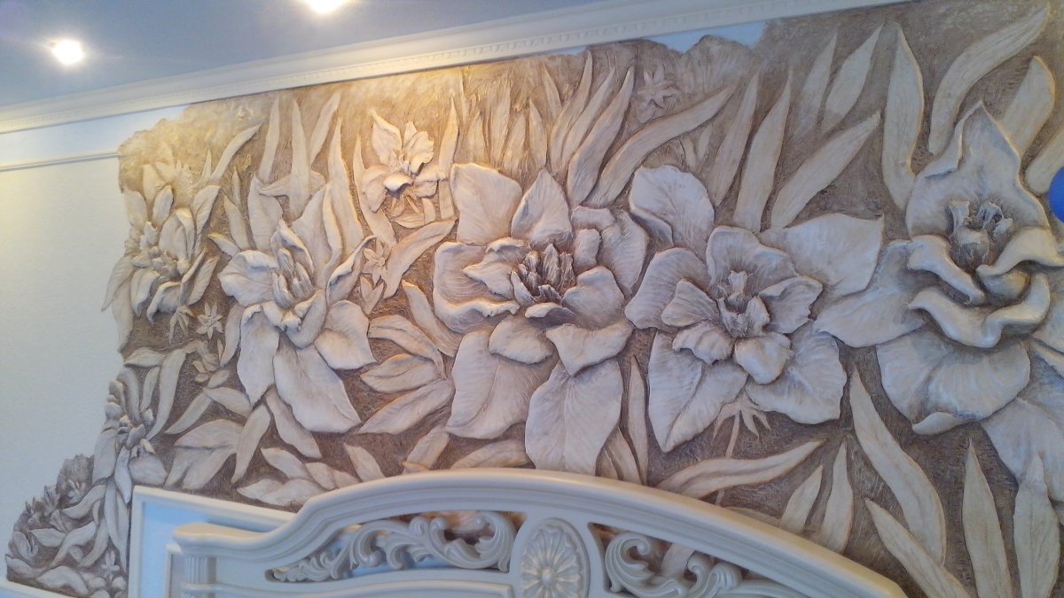 Декоративная роспись стен в интерьере
