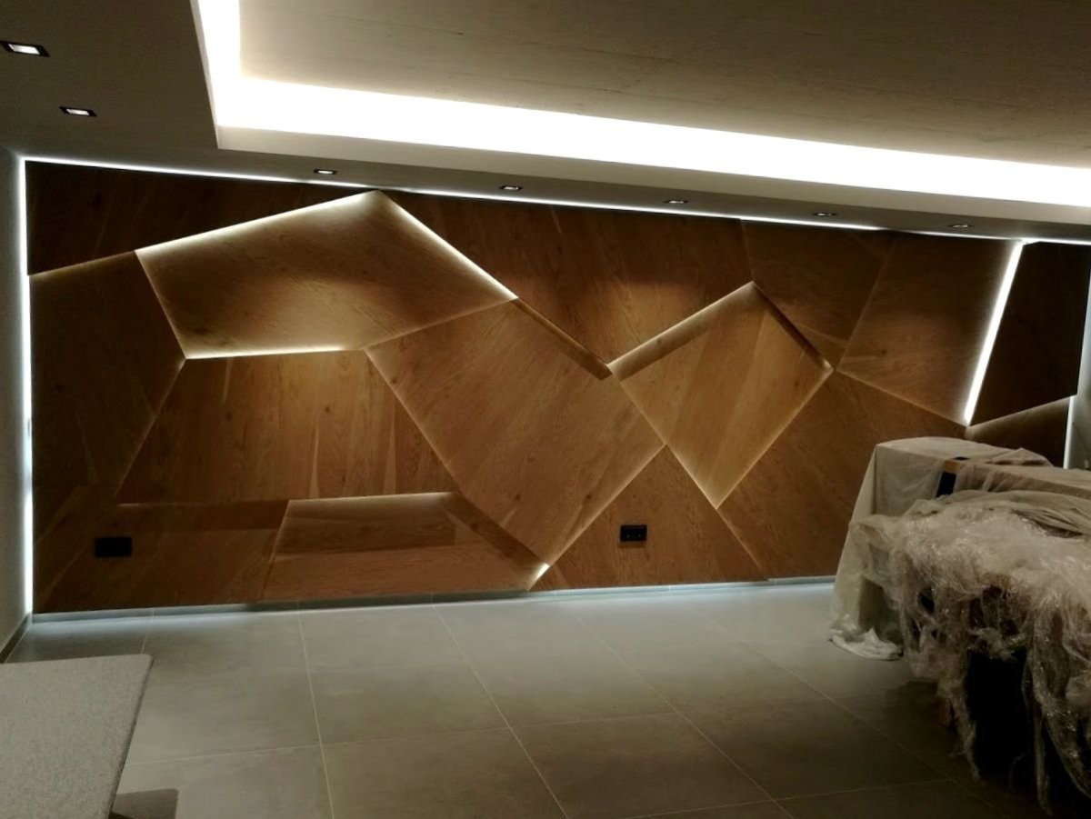 Стеновые панели из дерева в интерьере