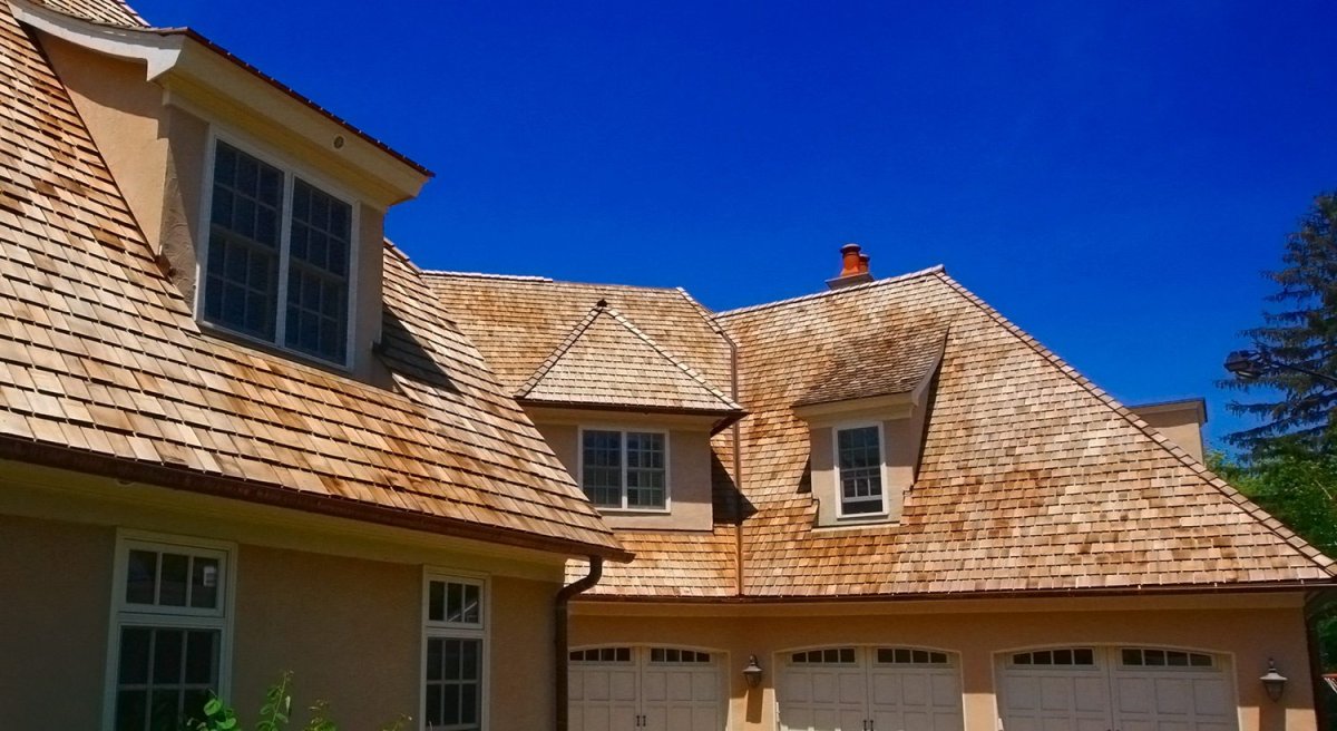 Фасад Гонт лиственничный