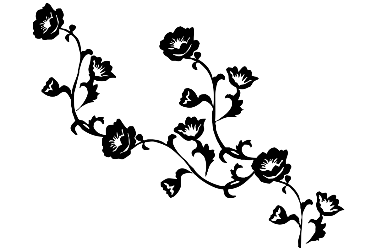 Трафареты розы для декора