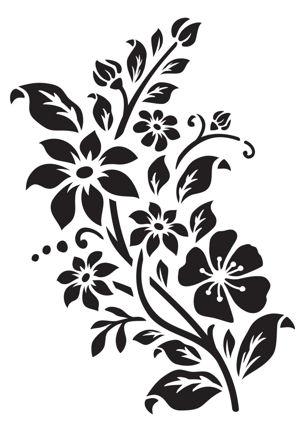 Трафаретные узоры на мебели