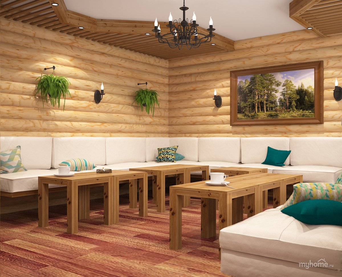 Интерьер бани в современном стиле