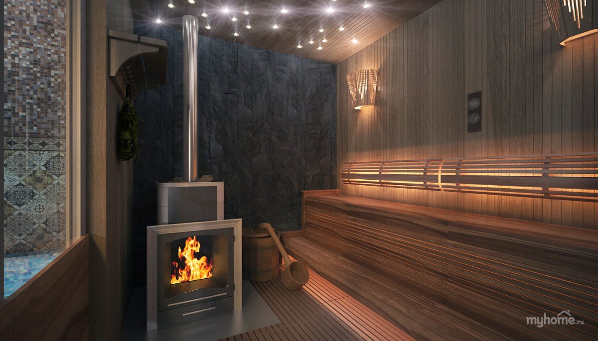 Современная баня интерьер