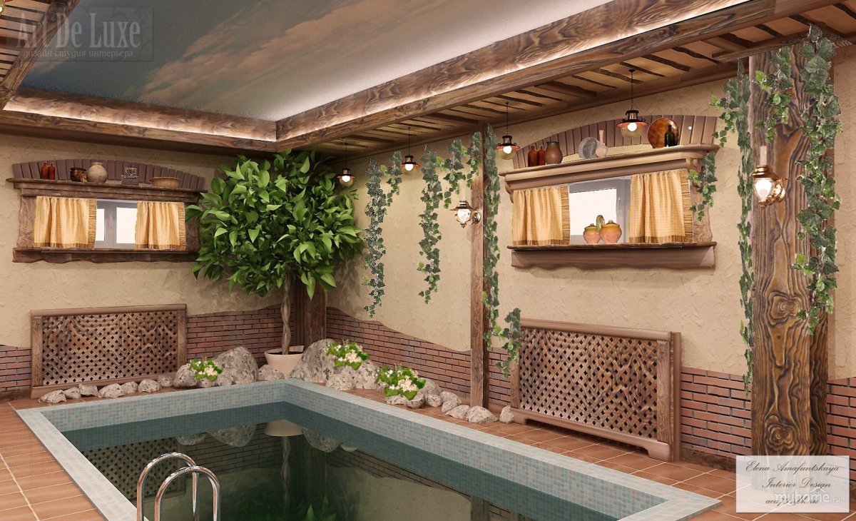 Интерьеры современных бань