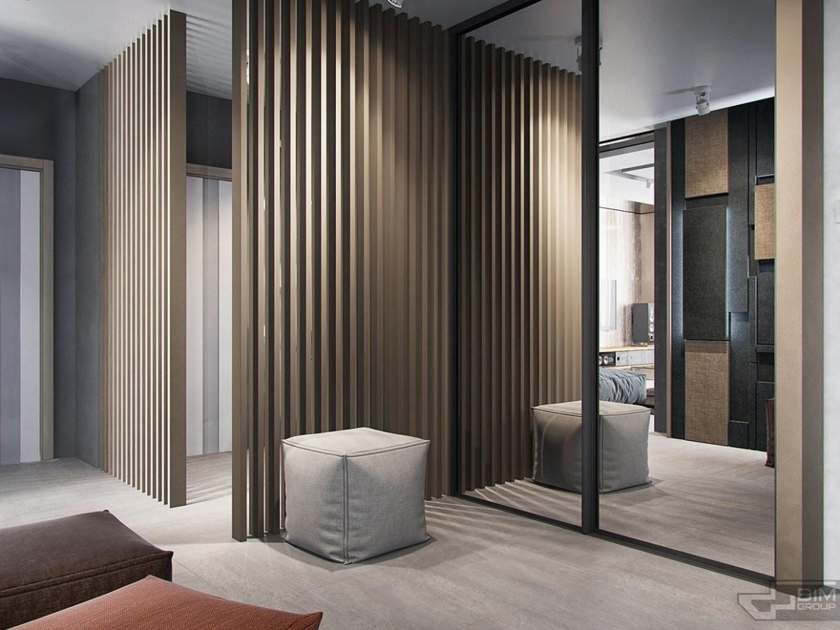 Зеркало на рейках