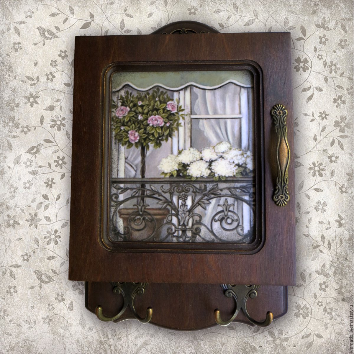 Ключница декупаж