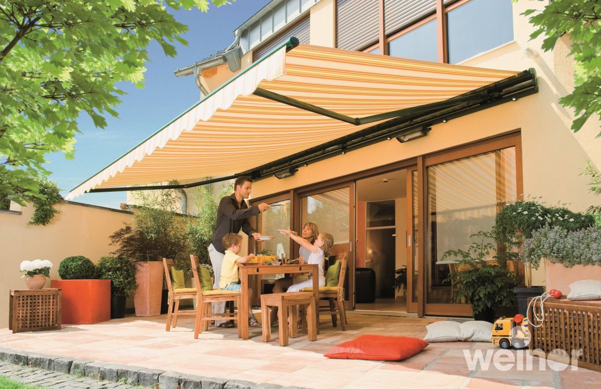 Веранда с навесом балкон