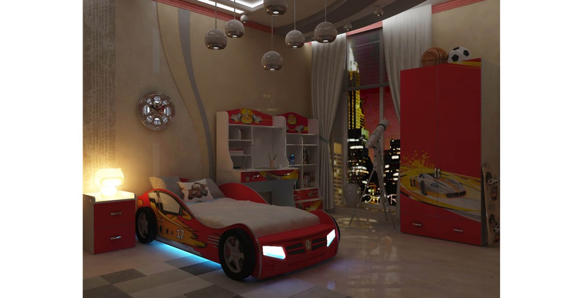 Futuka Kids кровать- машина Light Мустанг