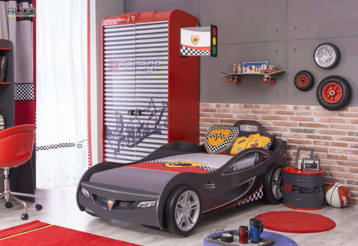 Кровать машина Cilek GTS красная