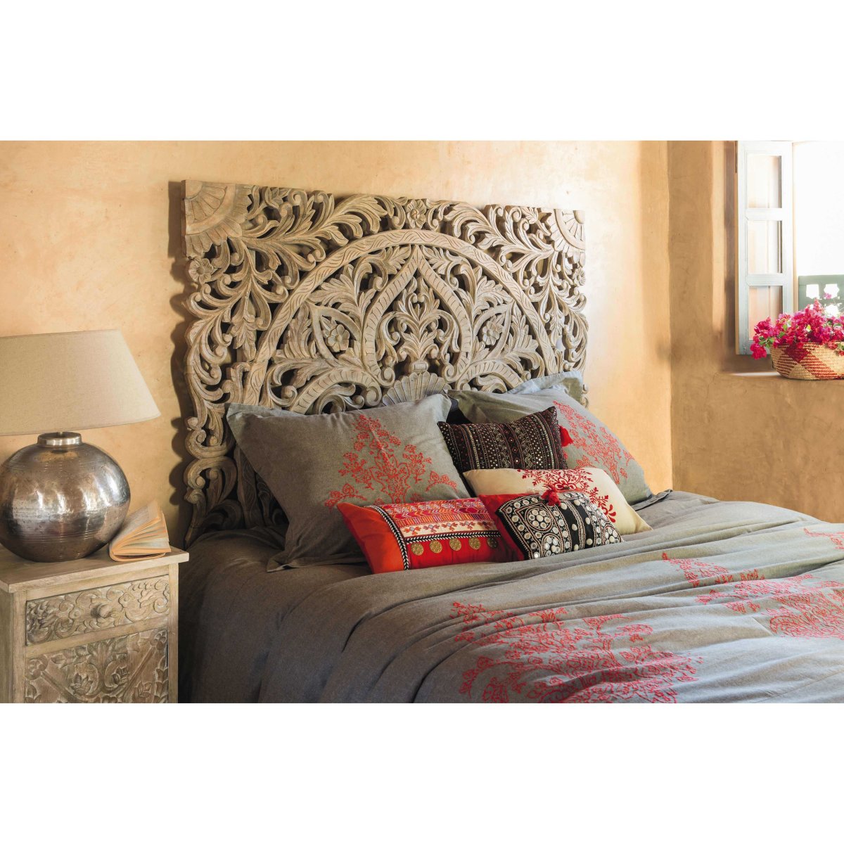 Изголовье кровати в стиле бохо