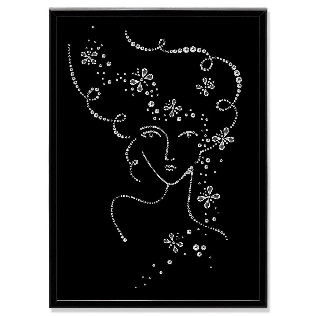 Стена из черных пайеток