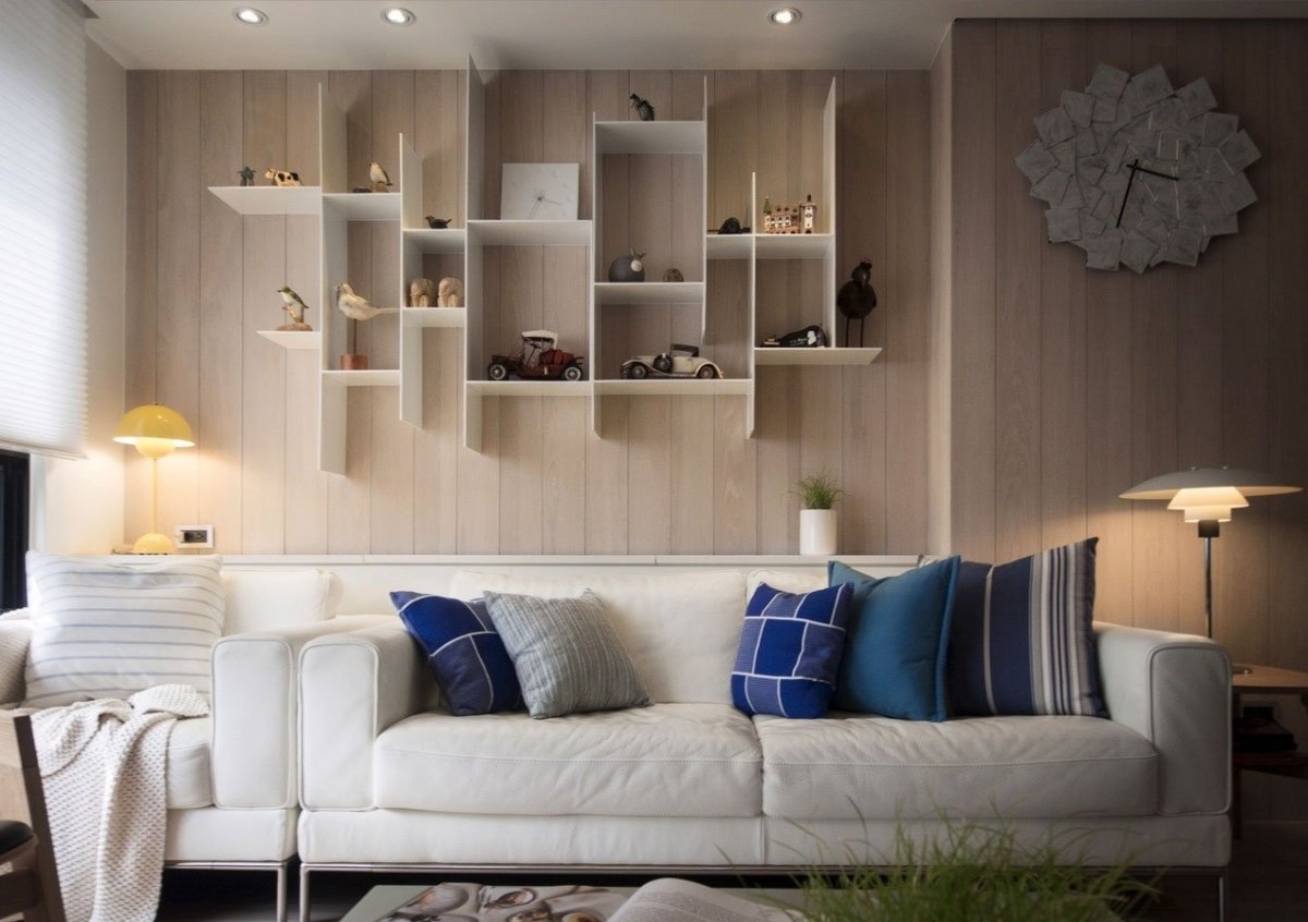 Декор угла в гостиной